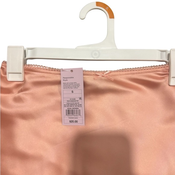 Wild Fable Peach Mini Skirt - Women's Size S - Satin Style Party Cute NWT - Picture 2 of 3